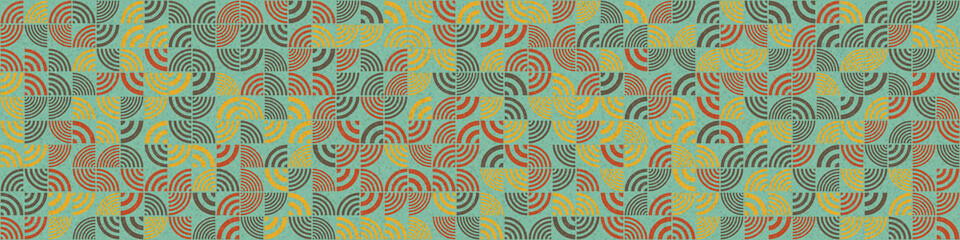 Abstract Geometric Pattern generative computational art illustration