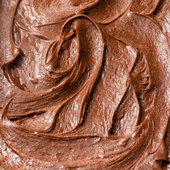 chocolate brownie batter - obrazy, fototapety, plakaty