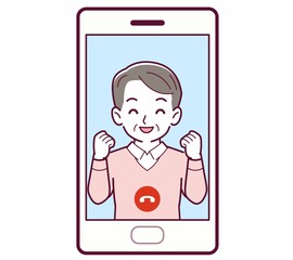 リモートで話す人