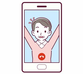 リモートで話す人