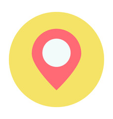 Map Pin Colored Vector Icon