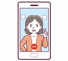 リモートで話す人