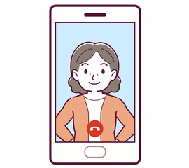 Fototapeta premium リモートで話す人