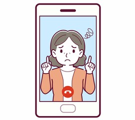 リモートで話す人