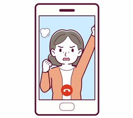 リモートで話す人