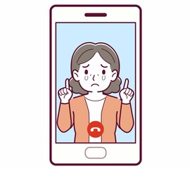 リモートで話す人