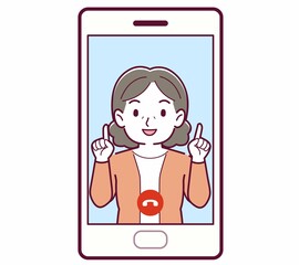 リモートで話す人