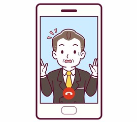 リモートで話す人