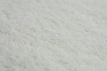 Coconut shave on black background