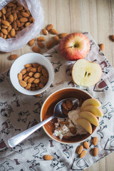 almonds and fruit