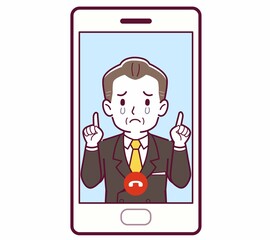 リモートで話す人