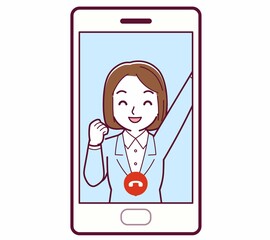 リモートで話す人