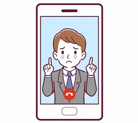 リモートで話す人