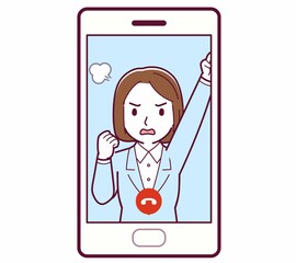 リモートで話す人