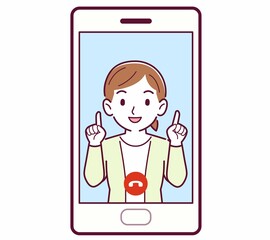 リモートで話す人