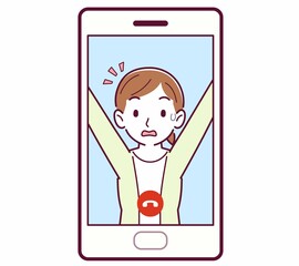 リモートで話す人