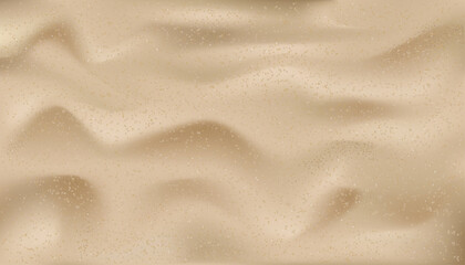 Sandy Beach for background. Top view ilustration Sand Texture, Vector Brown Beach sand dune for Summer banner background.