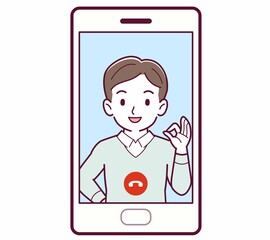 リモートで話す人