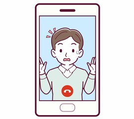 リモートで話す人