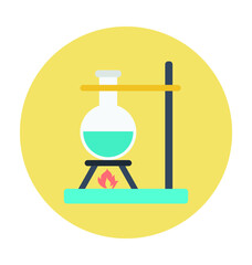 Lab Experiment Colored Vector Icon