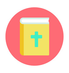 Fototapeta premium Bible Colored Vector Icon