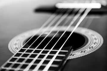 Fototapeta premium Close up of a classical guitar