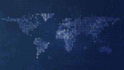 Naklejka premium Global Business Communication