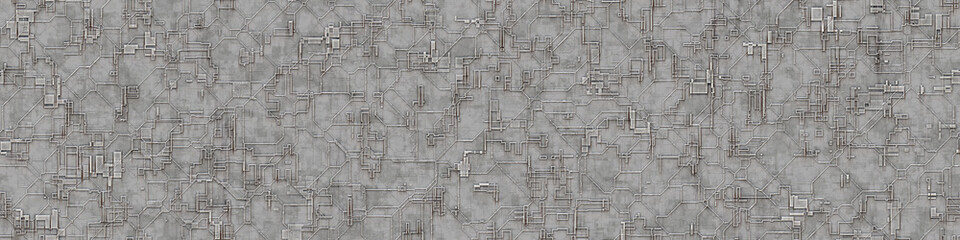 gray techno future science metal background
