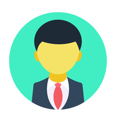 Businessman Colored Vector Icon