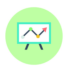 Business Presentation Colored Vector Icon