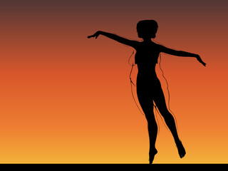 Vector conceptual fat overweight obese female vs slim fit healthy body after weight loss or diet with muscles thin young woman over sunset. Fitness, nutrition or fatness obesity, health shape