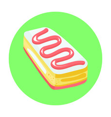 Dessert Colored Vector Icon