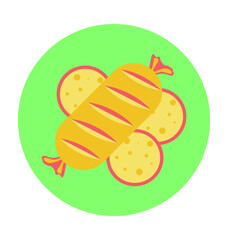 Roast Colored Vector Icon
