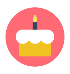 Cake Colored Vector Icon
