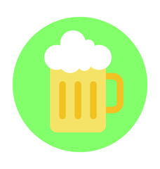 Beer Mug Colored Vector Icon