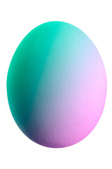 Large picture of an easter egg with rainbow colors.