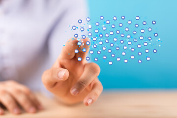 data network 3d digital info