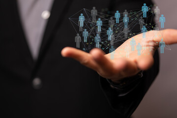 conference team work connection digital concept