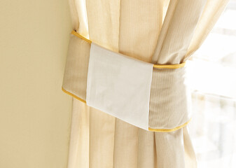 Baby room curtain detail style.