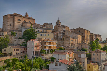 Ancona,Italy:urban architecture.The port city of Ancona is located along the eastern shores of the...