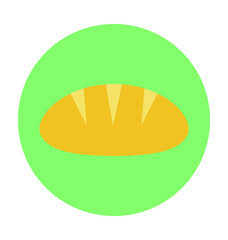 Baguette Colored Vector Icon