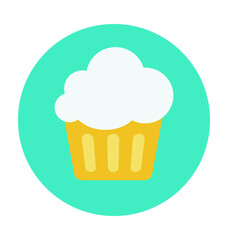 Muffin Colored Vector Icon