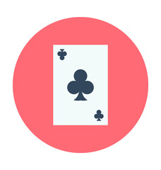 Club Card Colored Vector Icon