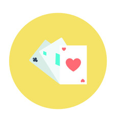 Card Suit Colored Vector Icon