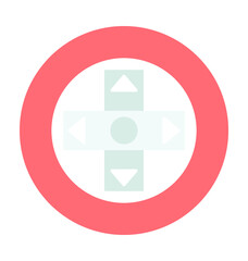 Remote Buttons Colored Vector Icon