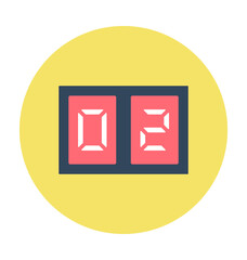 Scoreboard Colored Vector Icon