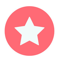 Fototapeta premium Star Colored Vector Icon