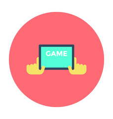 Online Game Colored Vector Icon