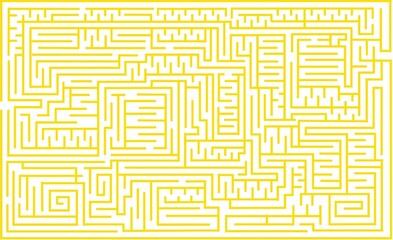 Abstract  rectangle labyrinth with entry and exit. Line maze game. Maze for kids. Puzzle for children. Labyrinth conundrum  isolated on white background