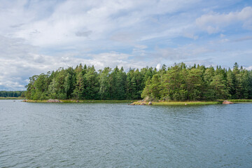 Coastal view in summer, Linlo, Kirkkonummi, Finland